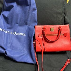 Brand new!!!  Never used.  Dooney & Bourke Vibrant Red Satchel